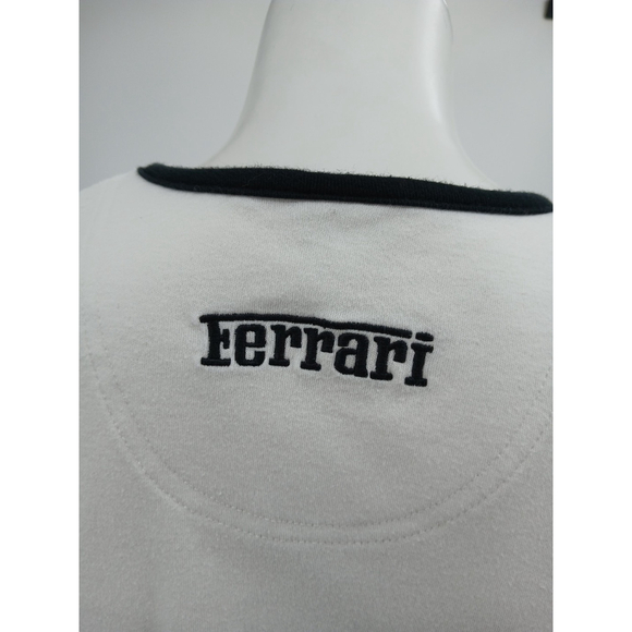 Vintage Ferrari Womens Baby Tee T-Shirt Y2K Official Licensed Product Cotton - Picture 5 of 10